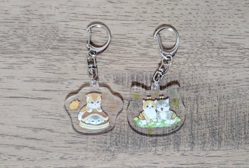 筆者撮影（セリア、mofusandアクリルキーホルダー2）