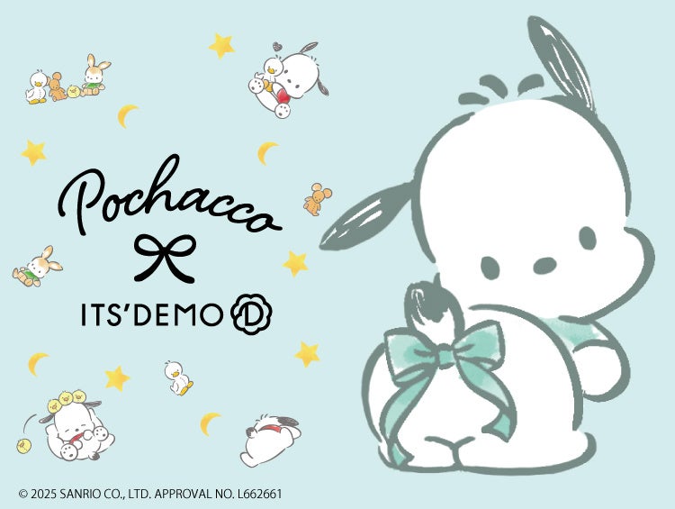 大人かわいい！サンリオ人気キャラ〈ポチャッコ〉のITS’DEMO限定コラボ「お顔ポーチ付きエコバッグ」や「ふわもこトートバッグ」も！