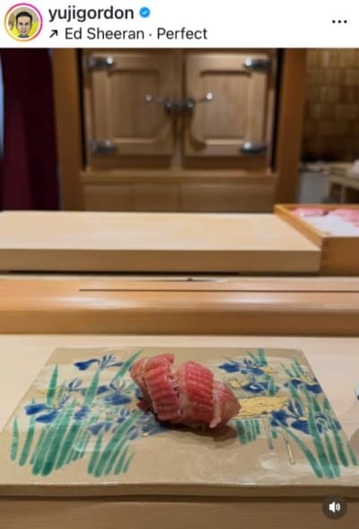 出所：ユージのInstagram（＠yujigordon）参照日：2026年2月26日