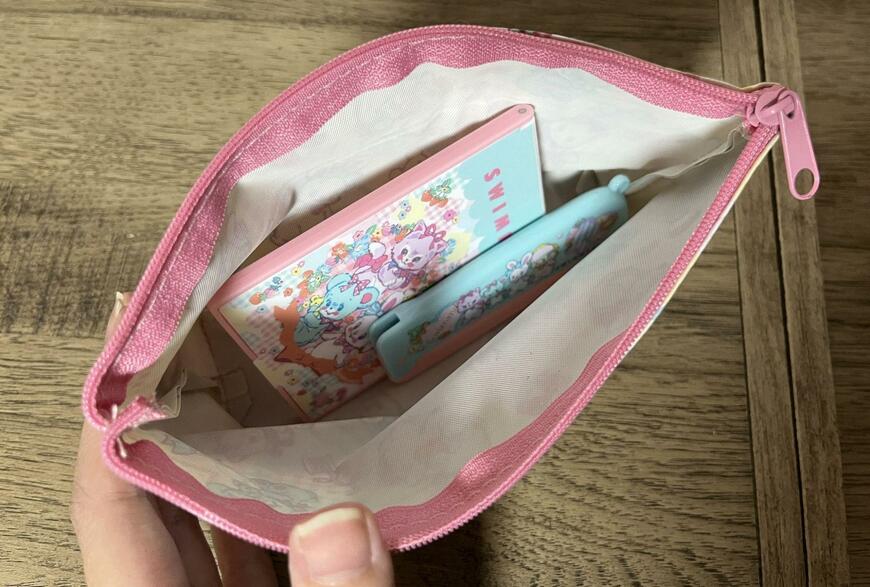 セリア、SWIMMERフナガタポーチKawaii画像