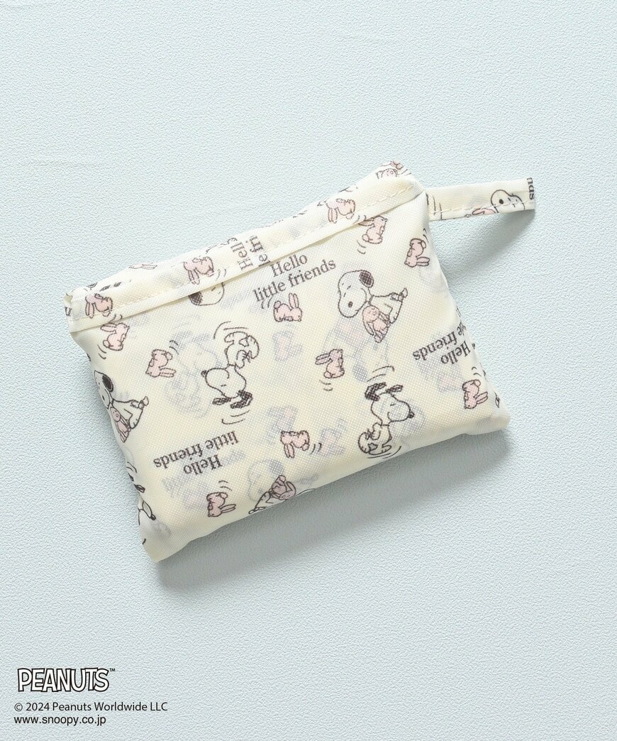 ハニーズ公式　スヌーピー／お弁当バッグ アイボリーMix