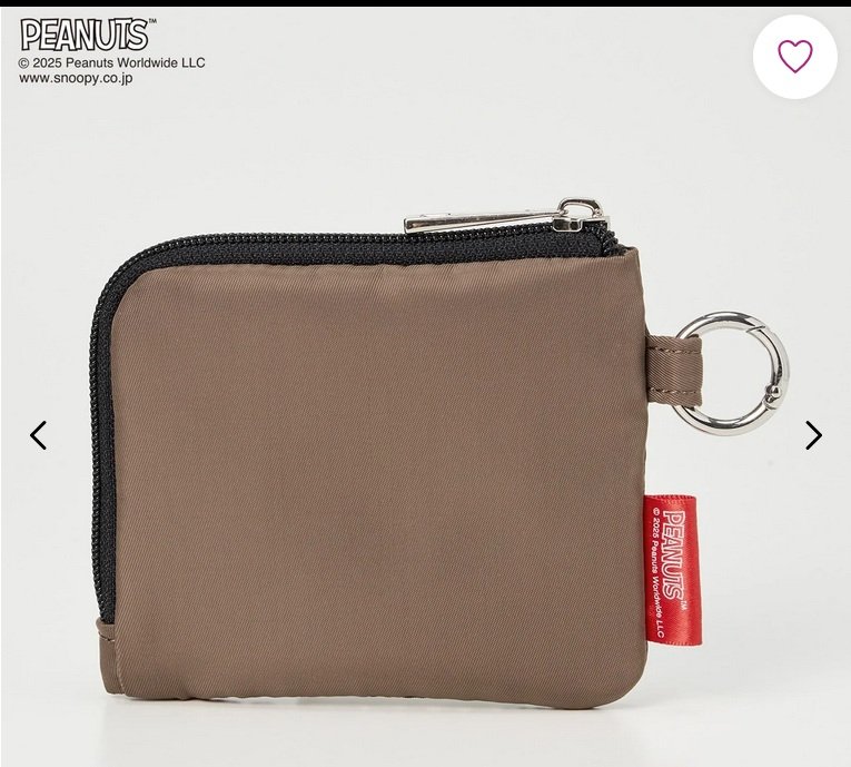 ピーナッツ75周年 フラットポーチ