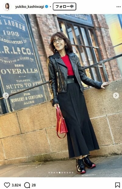 柏木由紀子のInstagram投稿