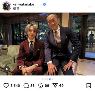 渡辺謙のInstagram投稿