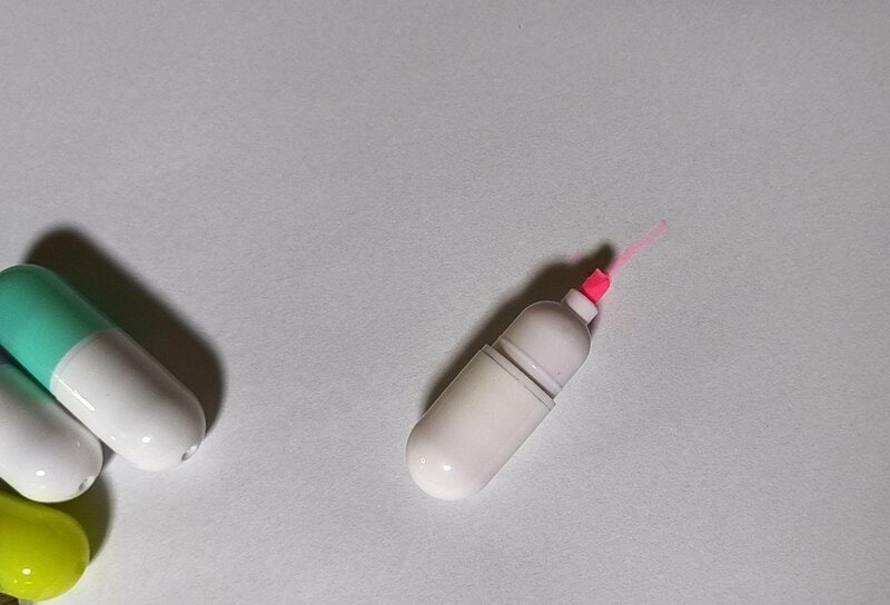 筆者撮影(キャンドゥ、カプセルタイプマーカー 4P)