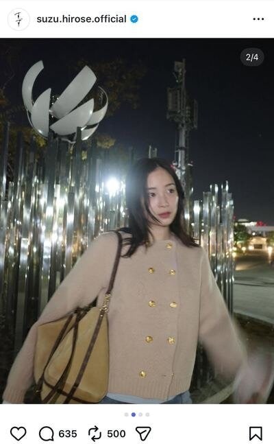 出所：広瀬すずのInstagram（@suzu.hirose.official）参照日：2025年12月26日