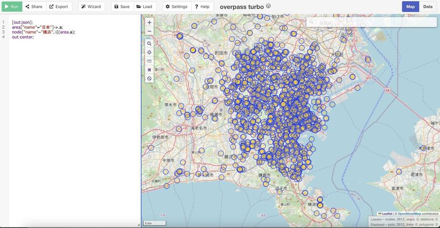 概念的な範囲を可視化したMAP