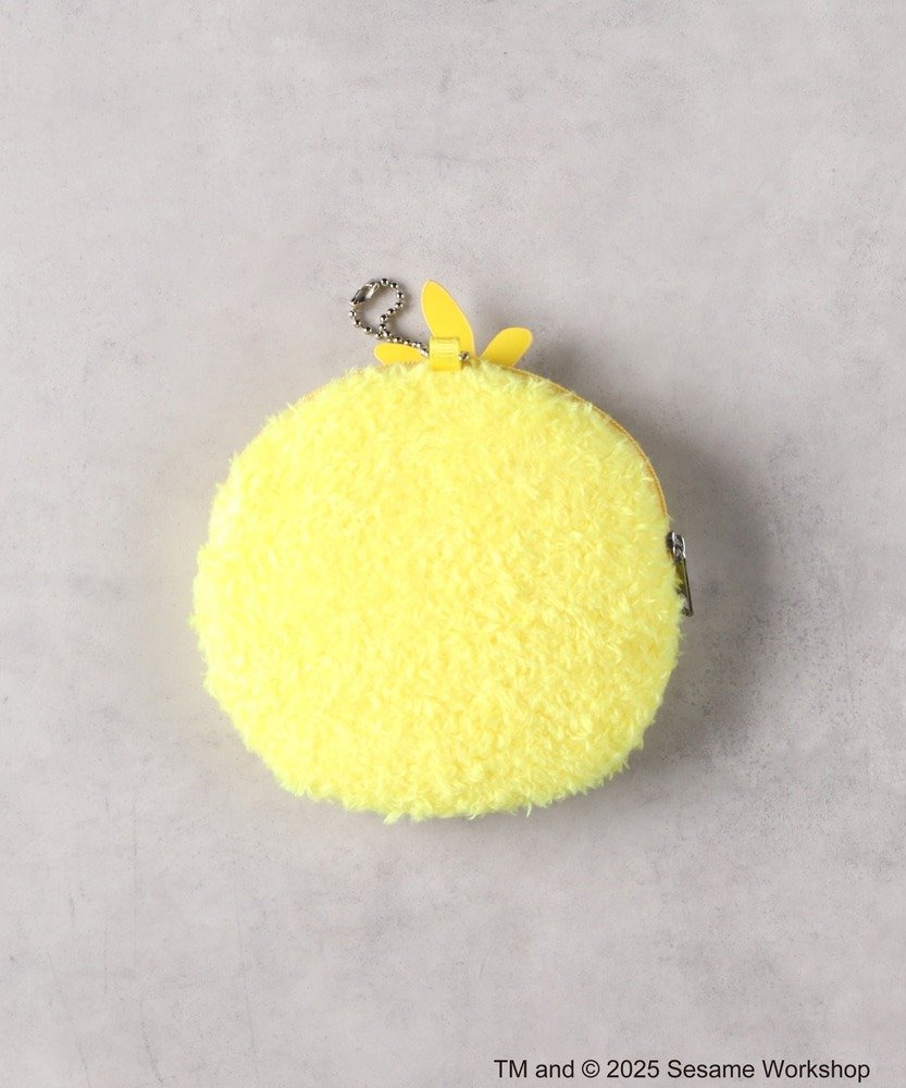 ライトオン公式　「SESAME STREET」フェイス丸型ポーチ（イエロー後）