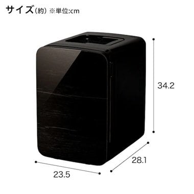 インテリアになじむホワイトとブラックの2色展開