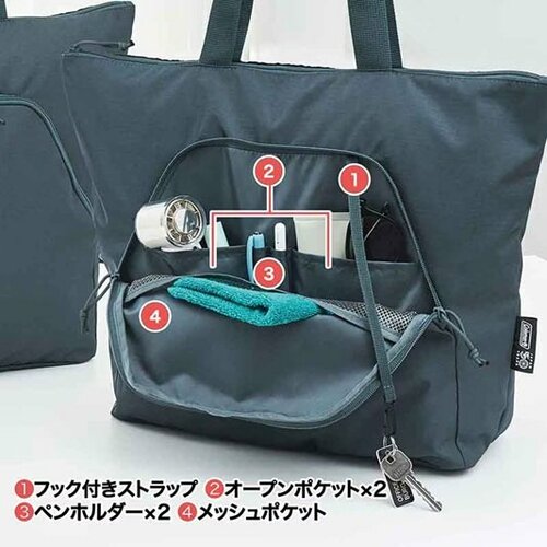 多機能ポケットでバッグ内の迷子を防止