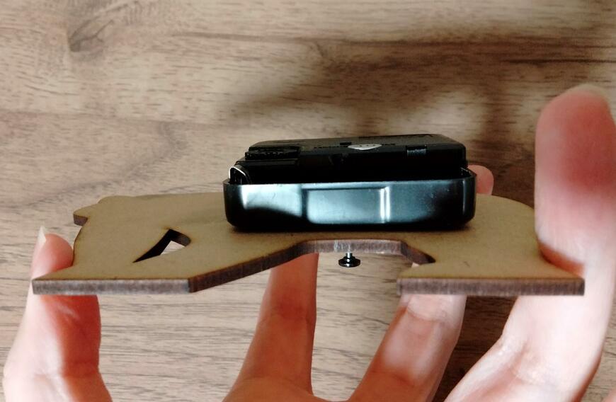 筆者撮影（セリア、置き時計 くま）