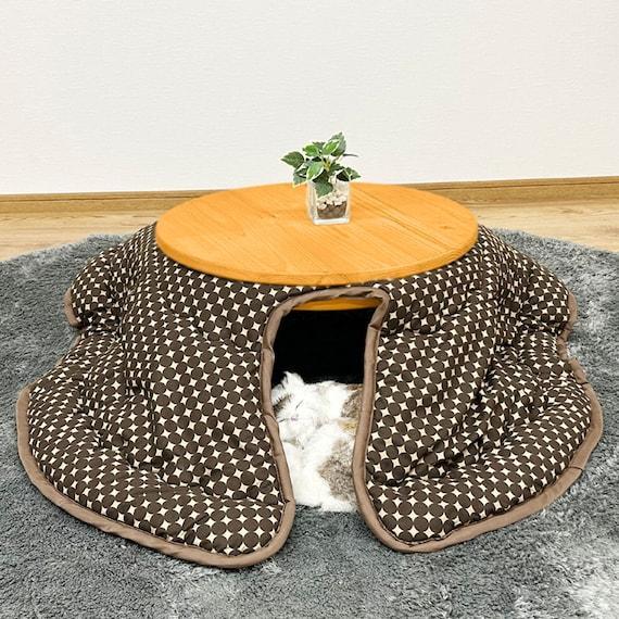 出所：ニトリ公式通販ニトリネット 国産ヒノキを使用したヒーターなしネコちゃんこたつ