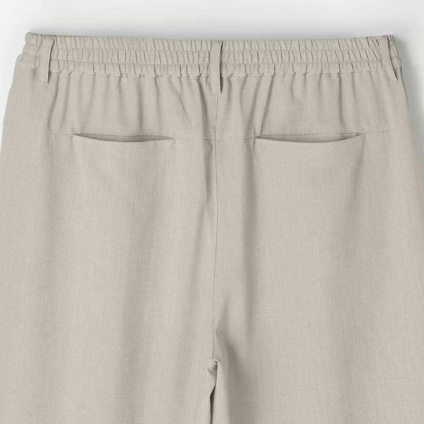 出所：ワークマン公式オンラインストア　レディースリネンライクソロナ（R）ベルトワイドパンツ