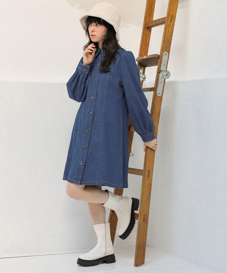 出所：ハニーズ公式通販　シャツワンピース