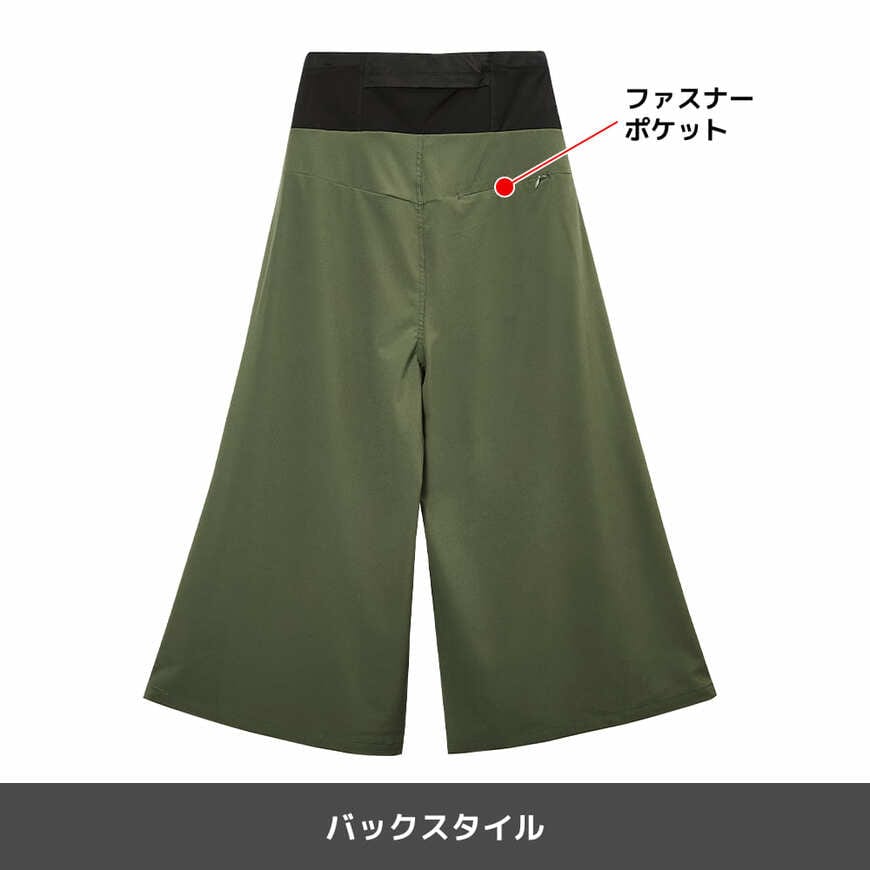 ワークマン公式　レディース撥水バックポケットガウチョ　画像