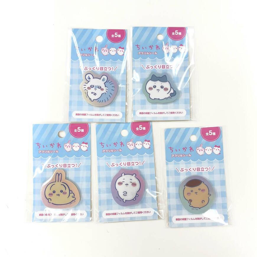 ワッツ、ちいかわ アクリルシール　コンプリートセット画像