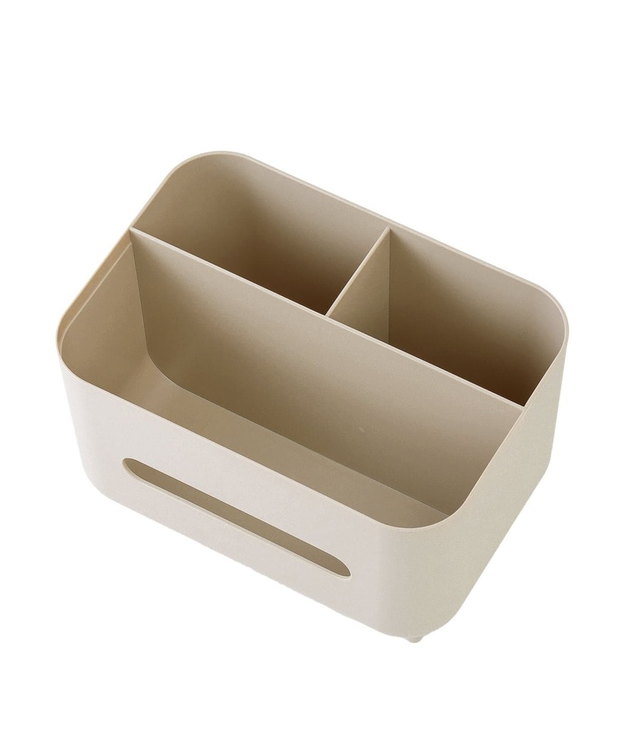 3COINS公式　収納付きティッシュケースボックス　画像