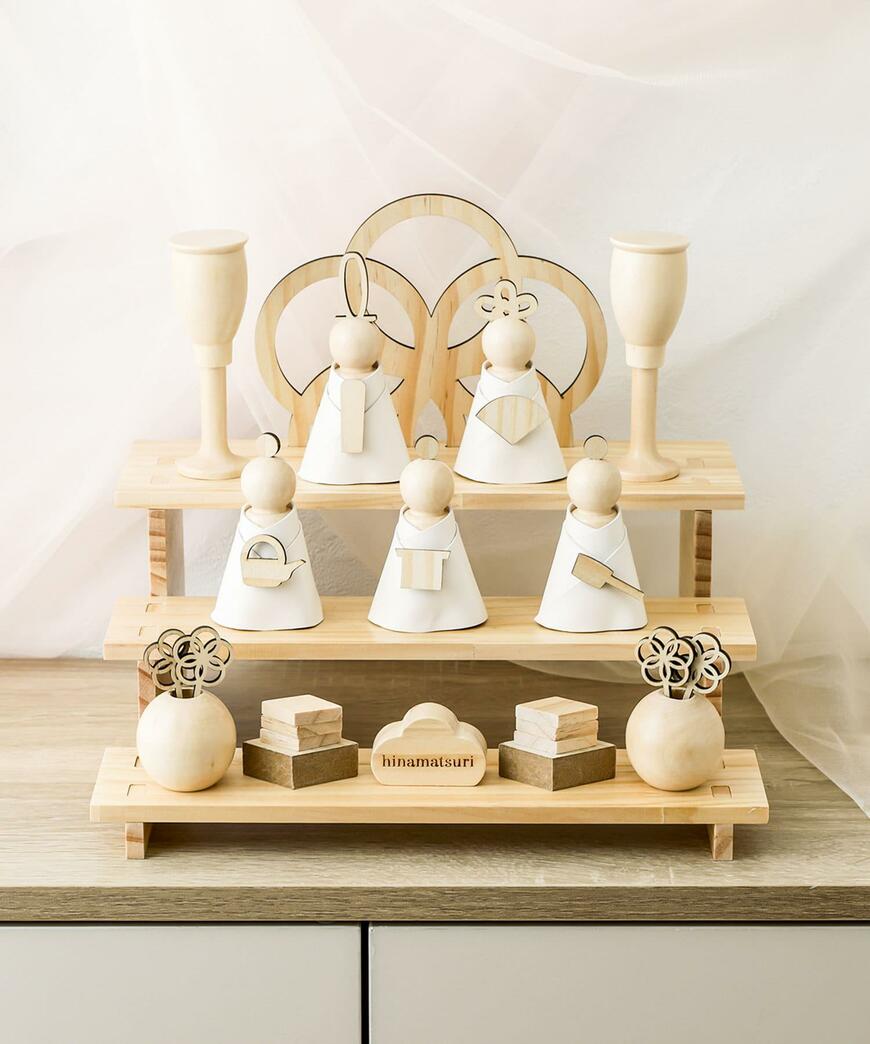 3COINS ひな人形3段/ひな祭り