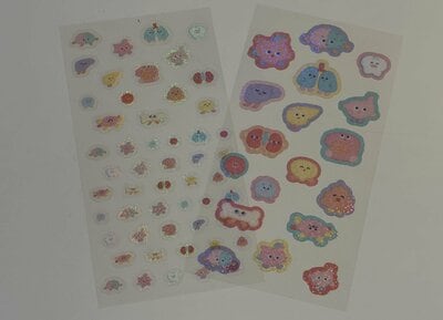 セリア、シールすこやかフレンズ商品画像