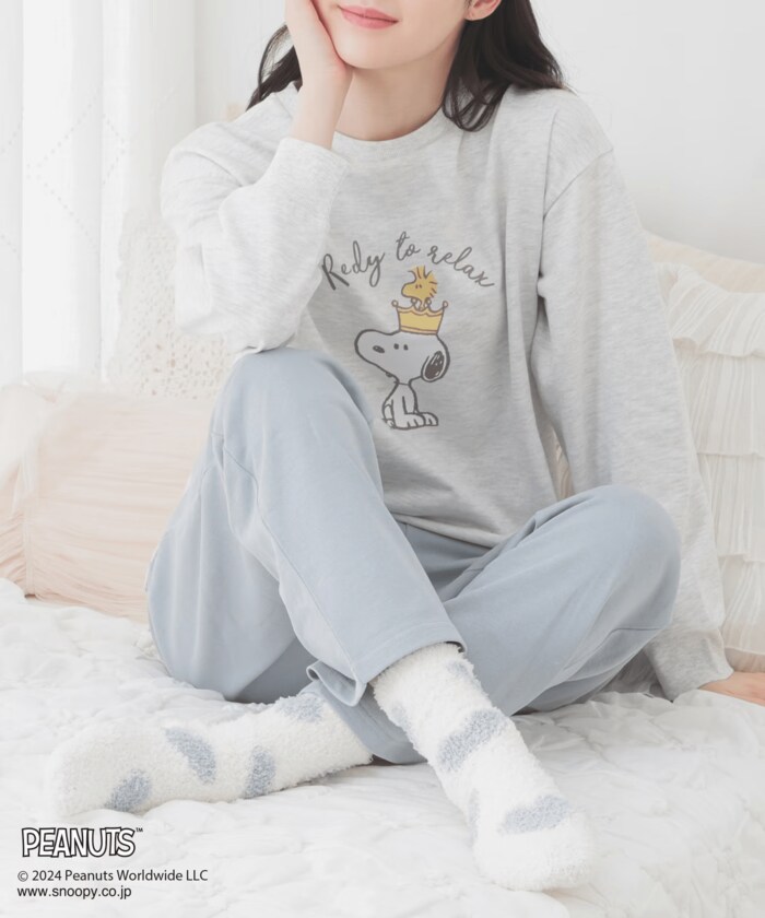 秋から春まで長く使える肌触りの良い綿の裏毛素材を採用