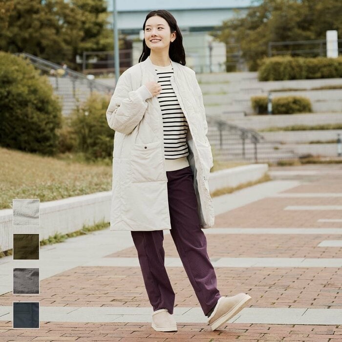 一枚で2パターンの着方ができるので、便利です