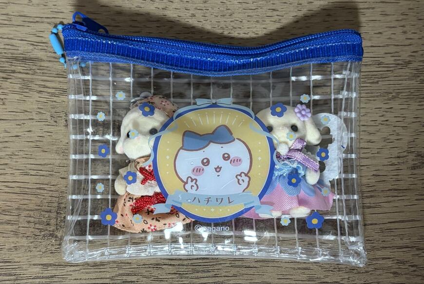 筆者撮影（セリア、ちいかわ ミニメッシュポーチ 2）