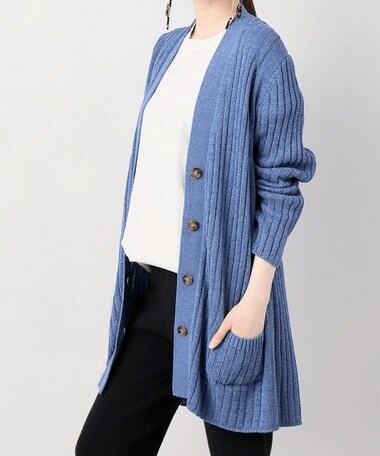 Plage - Rib ミドルカーディガン ¥17,280（税込）