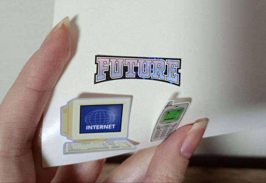 筆者撮影（セリア、剥離紙シート 12枚）