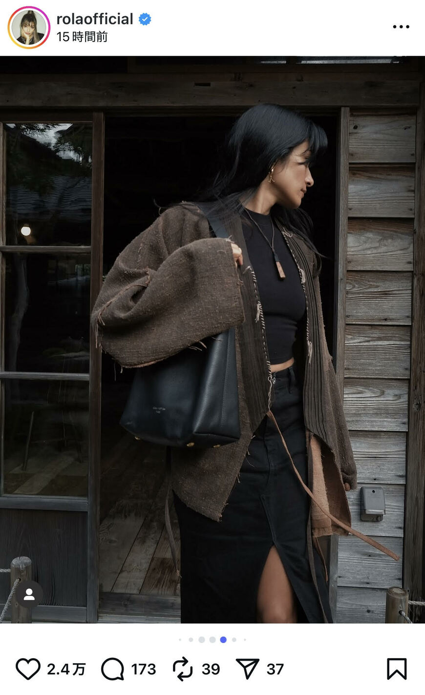 出所：ローラのInstagram（＠rolaofficial）参照日：2025年10月1日