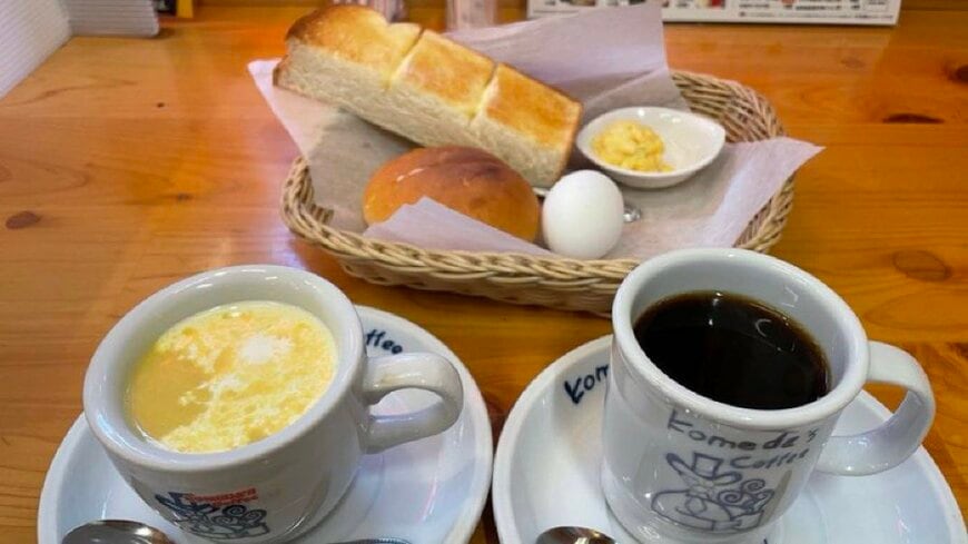 ダブルモーニングセットの様子