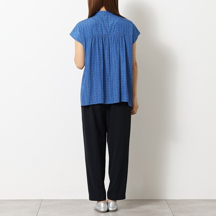 ケユカ公式　プロバンス＆無地ギャザーブラウス