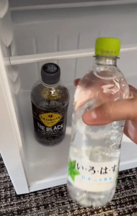 冷蔵庫の中の飲み物