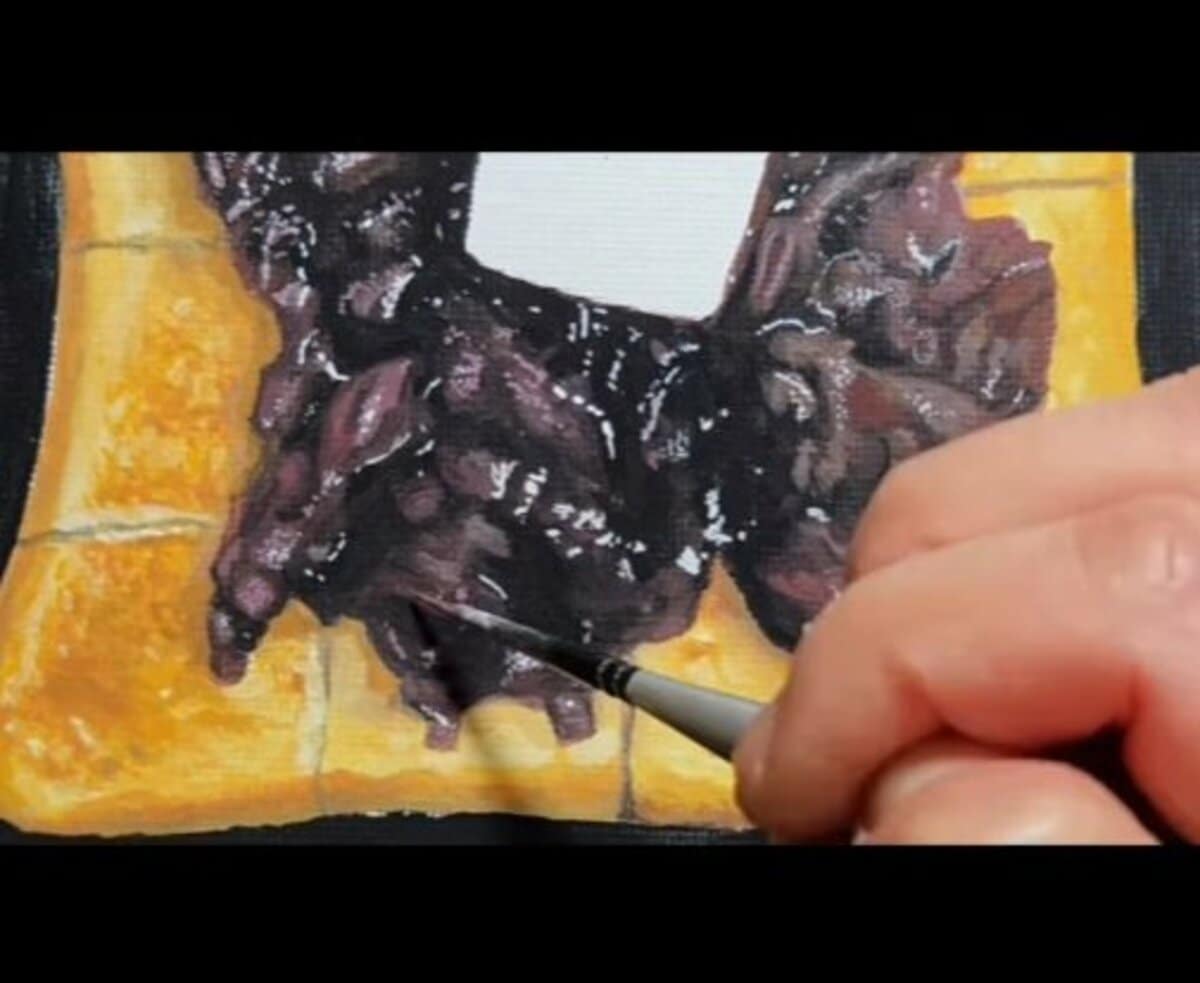 油絵 絵画 【小倉トースト】 絵に描いたパン】「これ絶対本物のあんこでしょ？」小倉トーストの