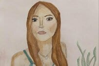 イギリスで育った14歳の女の子が描く「似顔絵」　世界観のある作風に「ファッション誌の挿絵のよう」