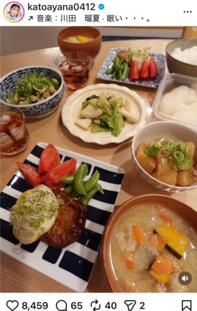 加藤綾菜のInstagram投稿