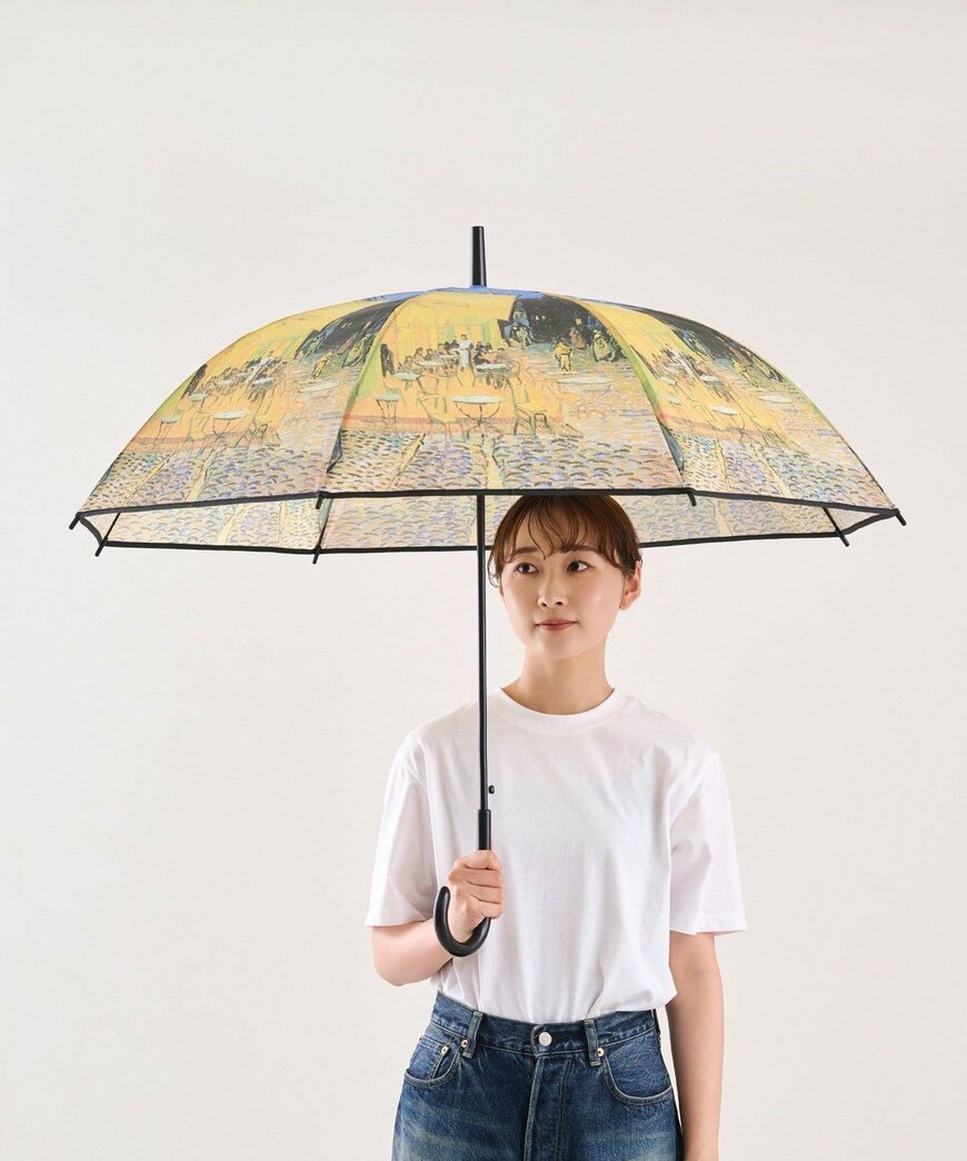 出所：パルグループ公式ファッション通販サイト 3COINS 名画プリントビニール傘：58.5cm