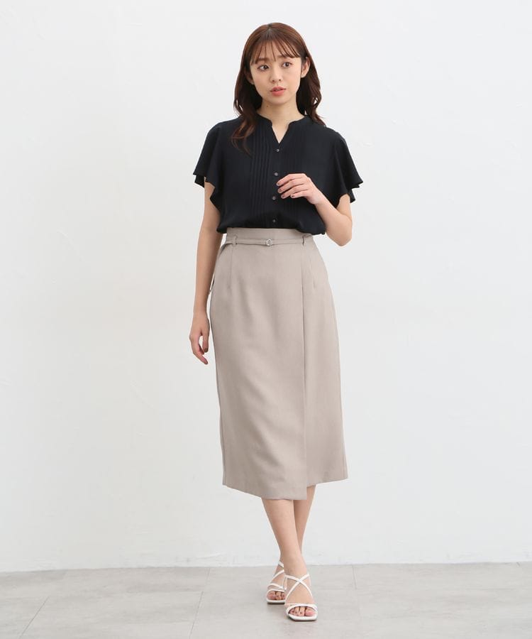 出所：ハニーズ公式通販 ピンタックブラウス 