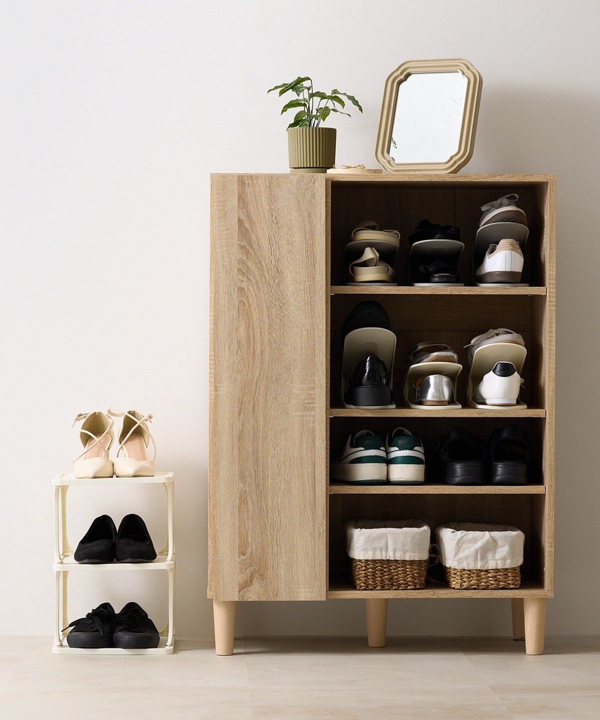 パルグループ公式ファッション通販サイト　スタッキングシューズ収納棚：3段の画像