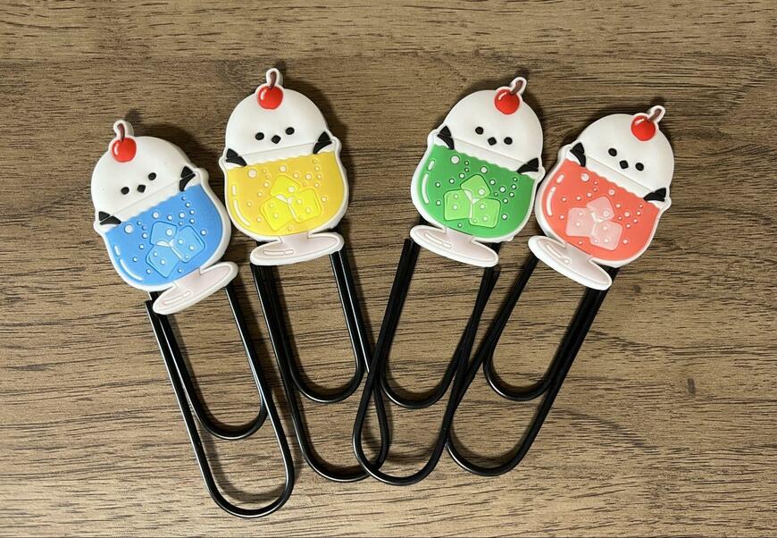 キャンドゥ、ビッグクリップ2P ソーダの中にシマエナガ 画像