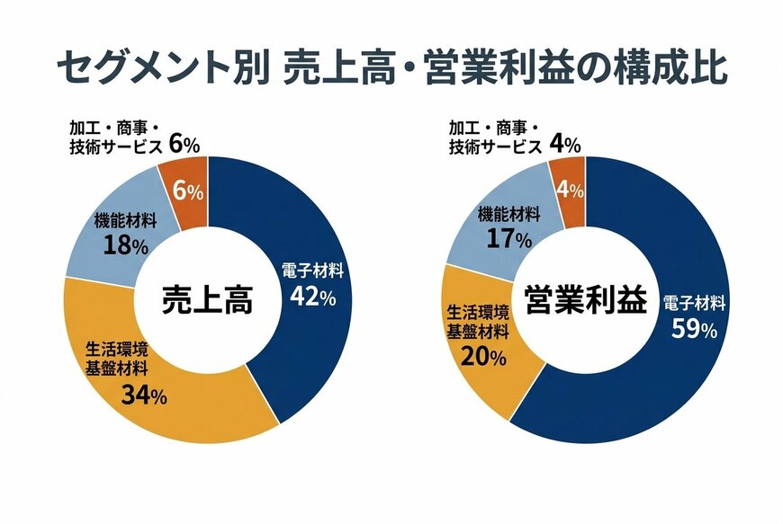 セグメント別 売上高・営業利益の構成比(2027年3月期 第1四半期)