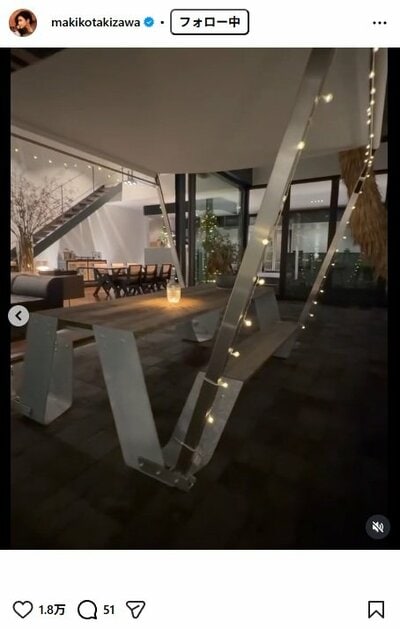 滝沢眞規子のInstagram投稿