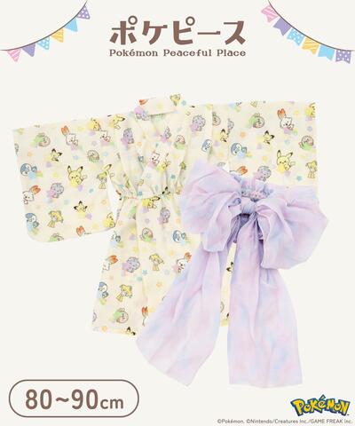 3COINS、浴衣：80～90cm／ポケピース