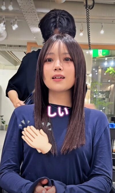 さらさらのストレートヘアに