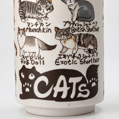 イラストの下には猫種が書かれている