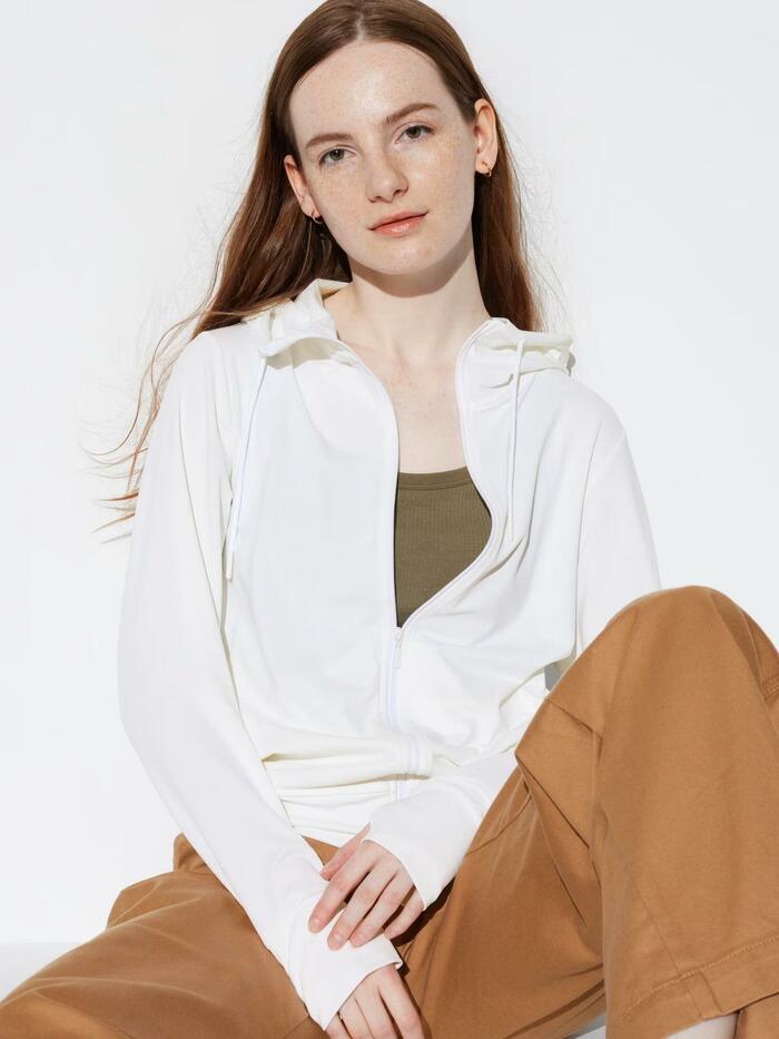 エアリズムUVカットメッシュパーカ