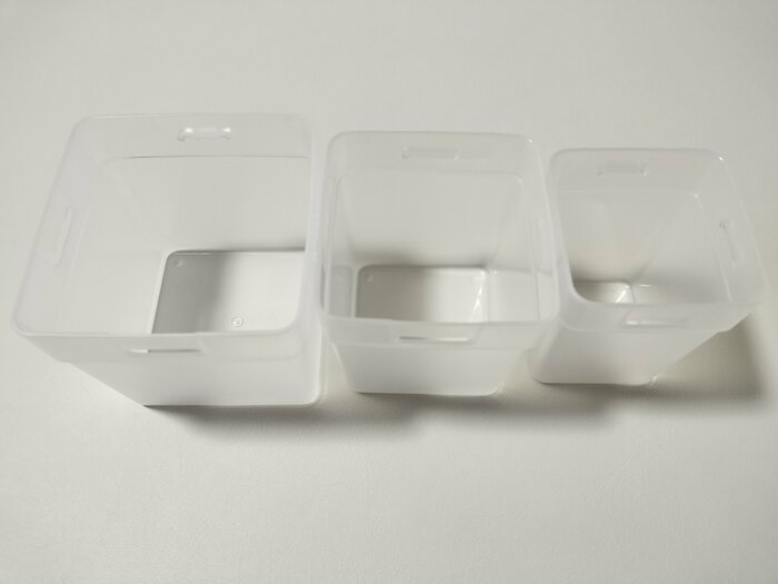 靴下整理カップ3サイズ比較