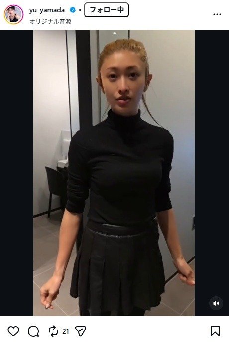 出所：山田優の公式Instagram（＠yu_yamada_） 参照日：2025年12月22日
