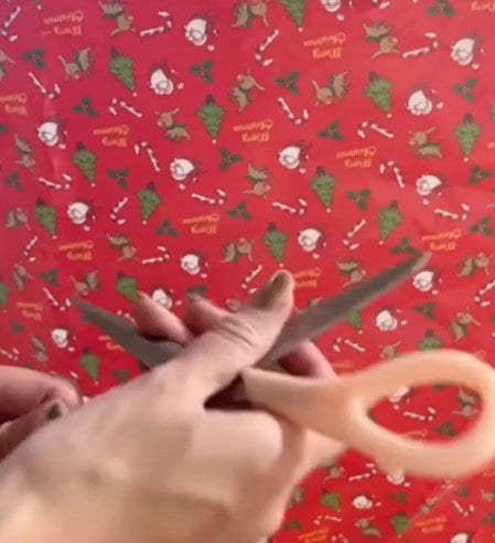 「すご！一瞬でかわいい」包装紙を破るだけ→子どもの笑顔はじける〈クリスマス記念写真〉が撮れる！驚きのアイデアDIY