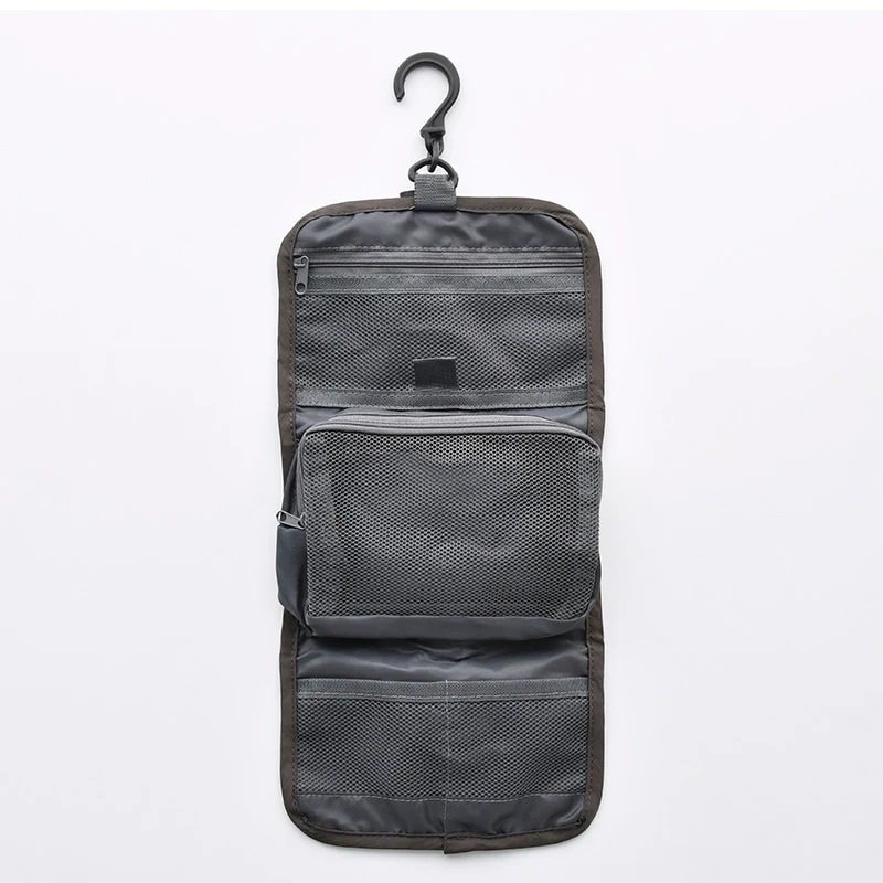 ダイソー公式　ソフトナイロン吊り下げバッグ（3段、ＧＹ）の画像