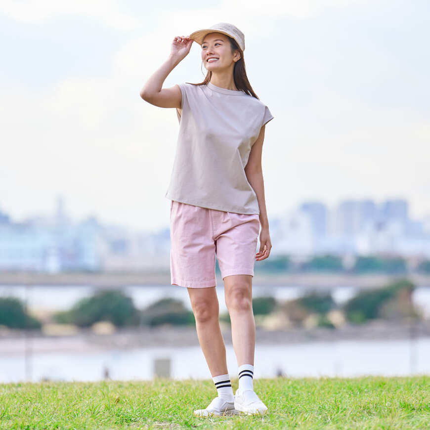 ワークマン公式 レディースソロテックス(R)使用シーンレスノースリーブTシャツ